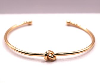 side image for BRACELETE NÓ BANHADO A OURO 18K  - 1