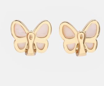 side image for  BRINCO BORBOLETA DE MADREPEROLA BANHADO A OURO 18K  - 4