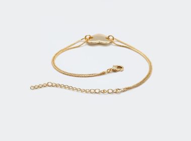 side image for PULSEIRA DUPLA COM CORAÇÃO BANHADA A OURO 18K  - 4