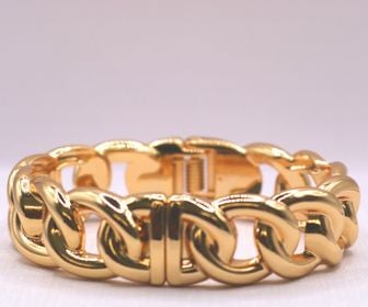 side image for BRACELETE CORRENTES BANHADO A OURO 18K   - 3