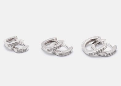 side image for BRINCO ARGOLINHAS PARA TRIO BANHADO A RODIO CRAVEJADO COM MICRO ZIRCÔNIA CRISTAL - 1