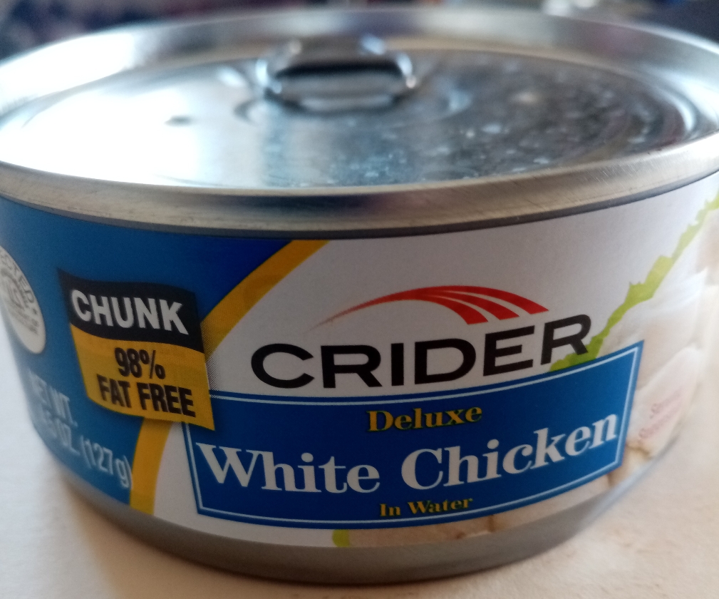 12.5 oz Crider deluxe white chicken in water