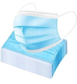 100 disposable face masks- blue 