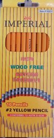 10 imperial wood free yellow pencils