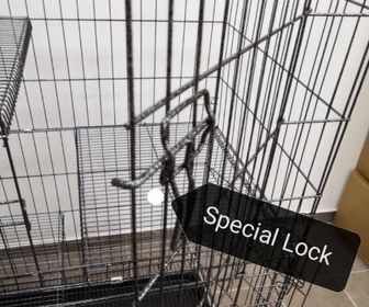 side image for Sangkar kucing 1 level 3 feet - 3