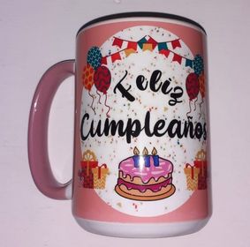 side image for Taza Color Orillas y Asa 15 Onzas - 2