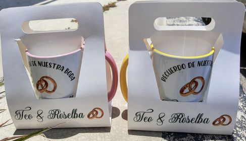 side image for Taza Color Orillas y Asa 15 Onzas - 1