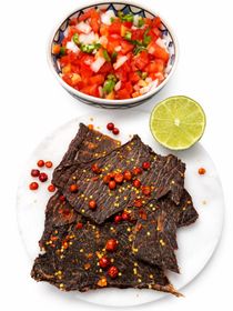 side image for Cecina Beef Crisps Spicy (Chiltepin) 2.11oz (60g) - 2