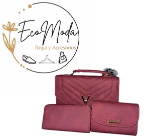 side image for Bolso tipo handle bag importado 3pzas - 1