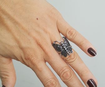 side image for Anel Borboleta P15 - 1