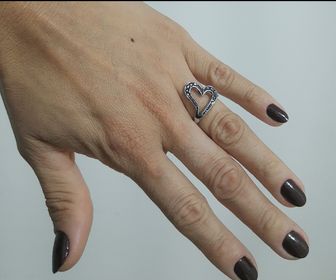 side image for Anel coração P15 - 1