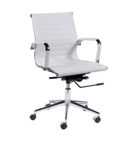 side image for Cadeira Escritório Esteirinha Charles Eames Giratória Branca - 5