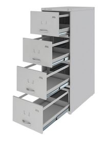 side image for Arquivo de Aço 04 Gav – (70cm) – CHAPA # 22 – TRILHO TELESC – 1,33×0,47×0,70m – CZ/CZ  - 1