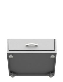 side image for Arquivo de Aço 04 Gav. SIMPLES – (60cm) – CHAPA # 26 – 1,36×0,47×0,60m – CZ/CZ  - 2