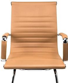 side image for Cadeira Executiva com Base Fixa Esteirinha Caramelo - 4