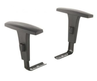 side image for Cadeira Executiva COSTURADA Giratória S/relax  com Braços Reguláveis – MARTIFLEX – Cor Preta  - 4