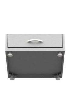 side image for Arquivo de Aço 04 Gav – (70cm) – CHAPA # 22 – TRILHO TELESC – 1,33×0,47×0,70m – CZ/CZ  - 3