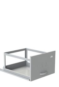 side image for Arquivo de Aço 04 Gav. SIMPLES – (60cm) – CHAPA # 26 – 1,36×0,47×0,60m – CZ/CZ  - 3