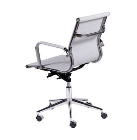 side image for Cadeira Escritório Esteirinha Charles Eames Giratória Branca - 3