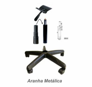 side image for Cadeira Executiva ALTA Costurada Giratória S/Relax c/ Braços Reguláveis – MARTIFLEX  - 4