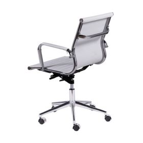 side image for Cadeira Escritório Esteirinha Charles Eames Giratória Branca - 1