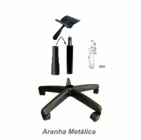 side image for Cadeira Executiva COSTURADA Giratória sem Braços S/relax - Cor Preta – MARTIFLEX  - 2