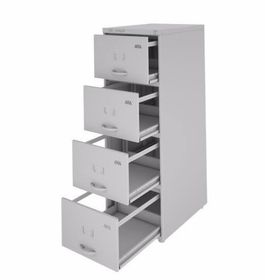 side image for Arquivo de Aço 04 Gav. SIMPLES – (60cm) – CHAPA # 26 – 1,36×0,47×0,60m – CZ/CZ  - 1