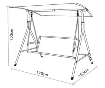 side image for Sillón Columpio 3 Cuerpos Gris - 1