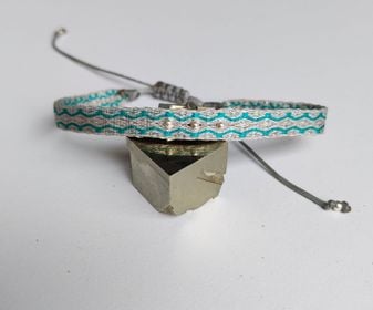 Pulsera 80 Deluxe Gris/Verde azul/Plata 04