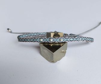Pulsera 40 Deluxe Gris/Celeste/Azul/Plata 02