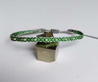 Pulsera 40 Deluxe Gris/Verde/Verde metalizado 06