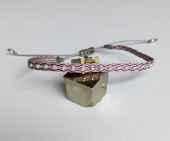 Pulsera 40 Deluxe Gris/Morado/Lila/Plata 01