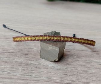 Pulsera 40 Cafe/Dorado/Beige 01