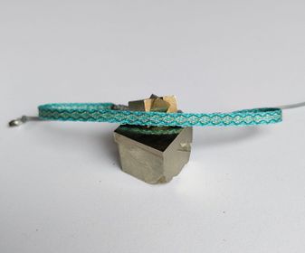Pulsera 40 Celeste/Verde azul/Plata 01