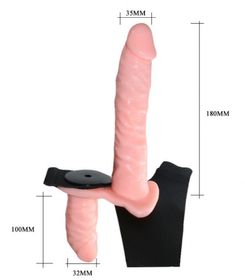 side image for Arnés Strap on  doble vibrador - 1