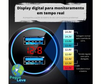 side image for Carregador Veicular com display - 3