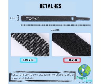 side image for Organizador de cabos TOPK - 1
