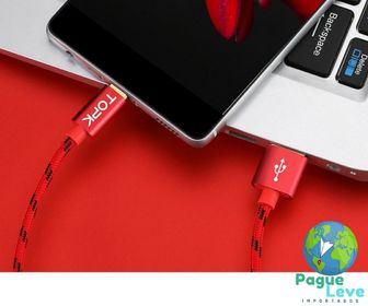 side image for Cabo USB TOPK - Tipo C - 3