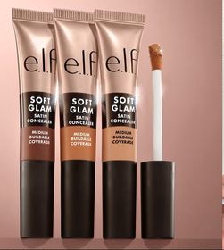 side image for Elf soft glam  corrector ligero e hidratante que proporciona cobertura media modulable y un acabado satinado—perfecto para cubrir ojeras, enrojecimiento o manchas. - 1