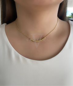 side image for Choker pepitas dorado - 2