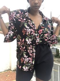 side image for Camisa estampada florida - 3