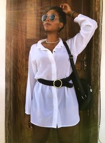 side image for Camisa white oversized - 3