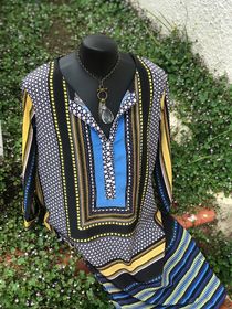 side image for Vestido étnico tribal - 1
