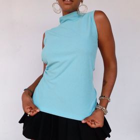 side image for Blusa goludinha felpuda azul céu - 1