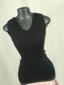 side image for Arregata preta em tricô  - 2