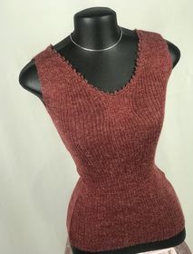 side image for Arretaga rosa queimado em tricô  - 3