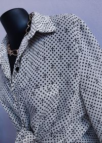 side image for Camisa estampada 100% poliéster  - 1