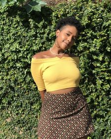 side image for Top cropped amarelo queimado  - 3
