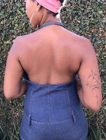 side image for Macacão jeans diferenciado - 3