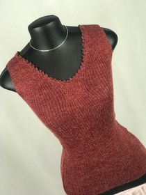side image for Arretaga rosa queimado em tricô  - 2